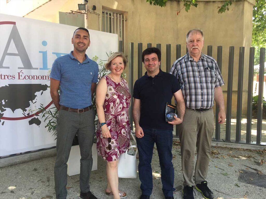 Despite the 38°C weather, students and faculty attended the Rencontres Économiques in Aix-en-Provence as part of the International Economics course, gaining firsthand exposure to global policy discussions.