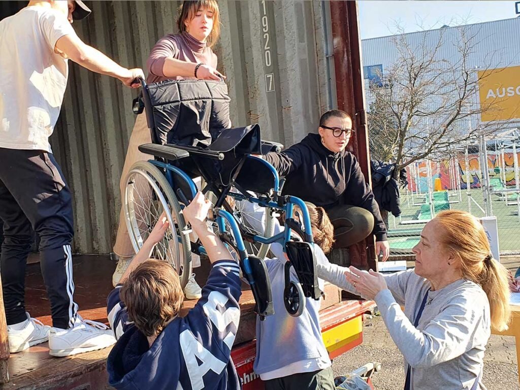 Students coordinate the logistics of delivering emergency medical supplies