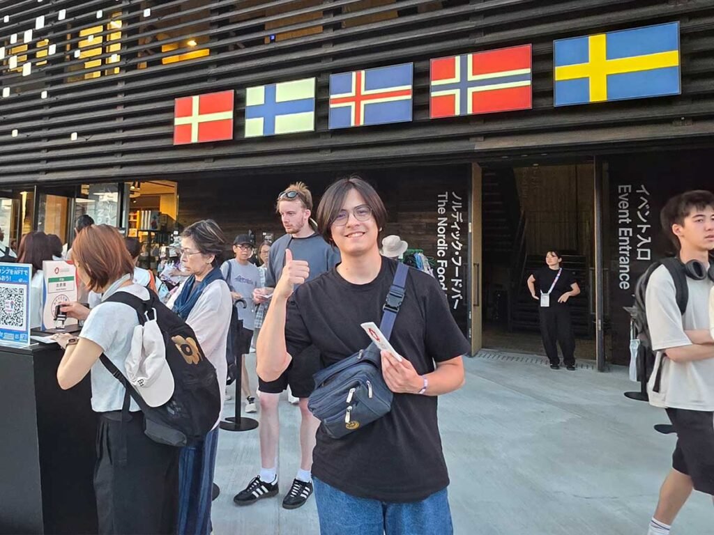 At the World Expo in Osaka, students visited the Nordic Pavilion to learn how regional collaboration fuels sustainable business and design.